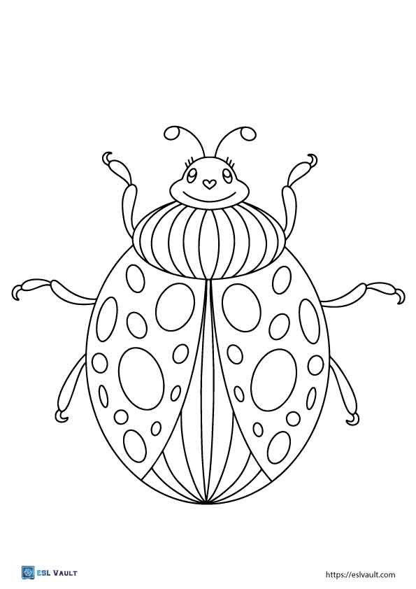 cute beetle coloring pages