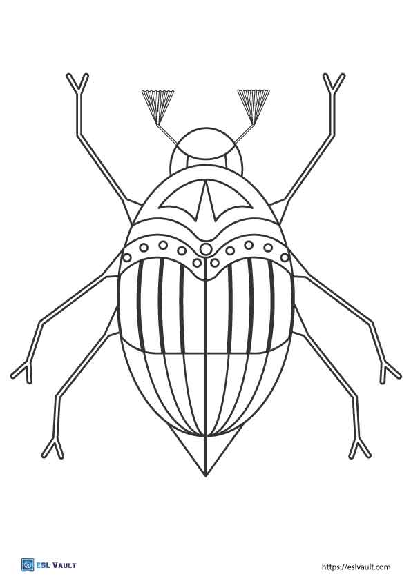 16 free beetle coloring pages (PDF) - ESL Vault