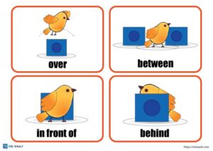 32 Free Preposition Cards - ESL Vault