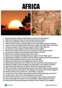 25 Africa conversation questions