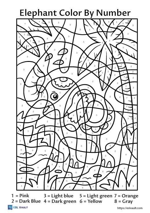29 free PDF color by number printables ESL Vault 29 free PDF color by number printables ESL Vault