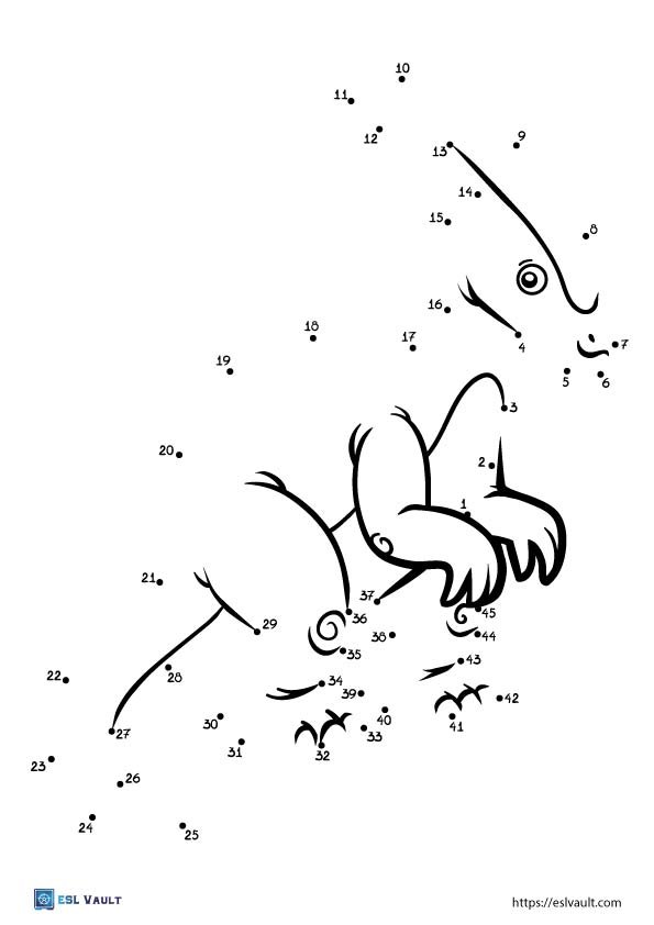 Parasaurolophus dinosaur dot to dot