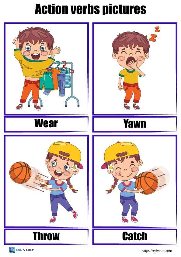 action verbs flashcards 5