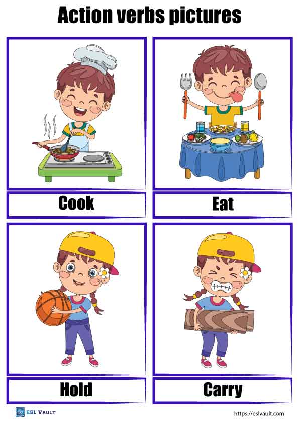free actions verbs pictures pdf 6