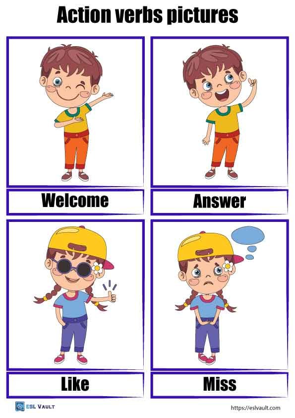 printable action verbs pictures 10