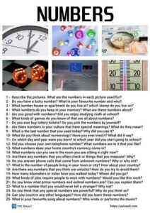 25 numbers conversation questions