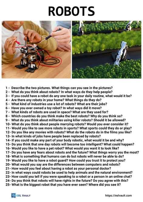25 robots conversation questions