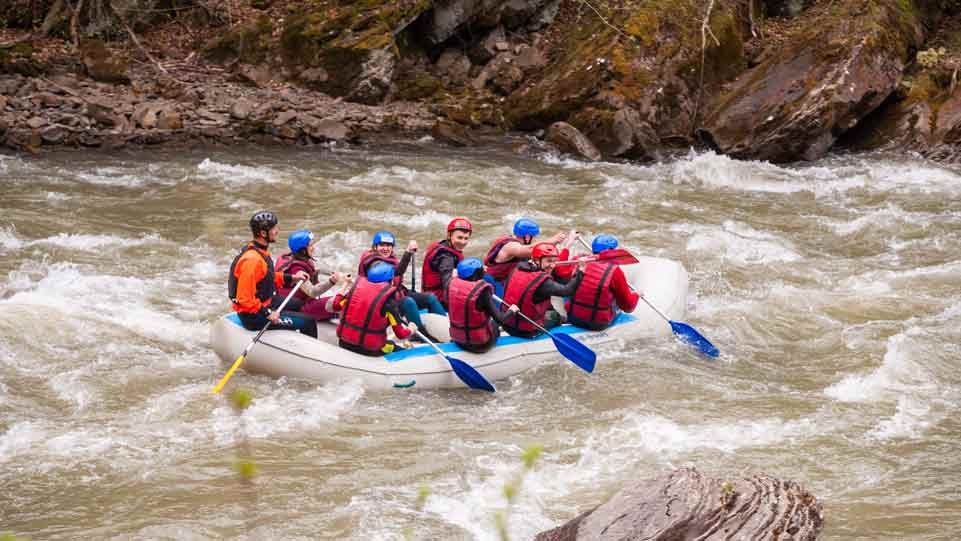 white water rafting extreme sport