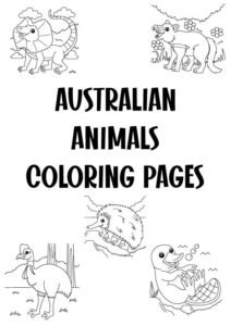 australian animals coloring pages image