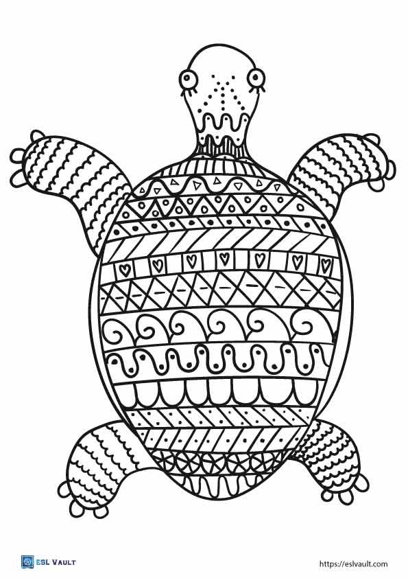 australian animals coloring pages turtle