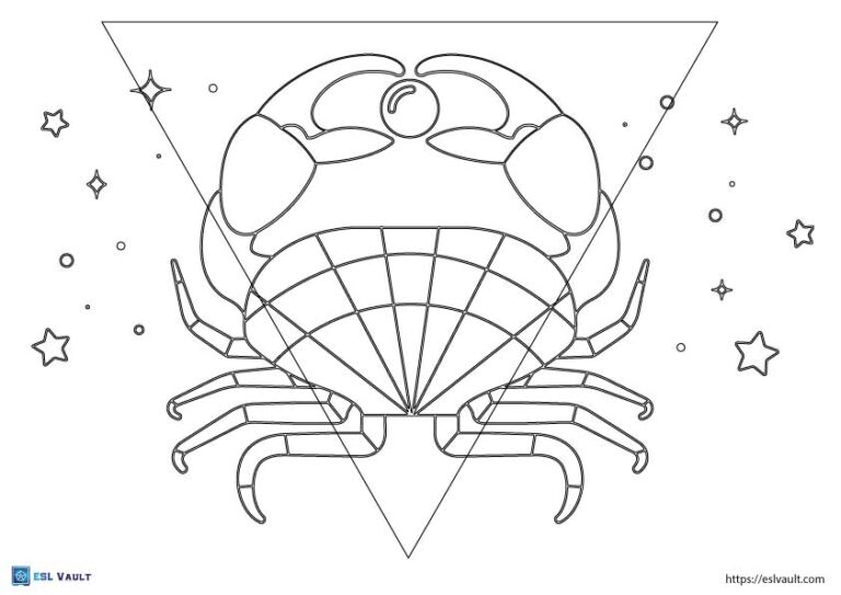 cancer crab coloring pages