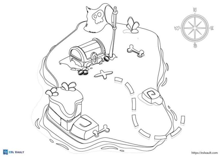 16 free treasure map coloring pages esl vault