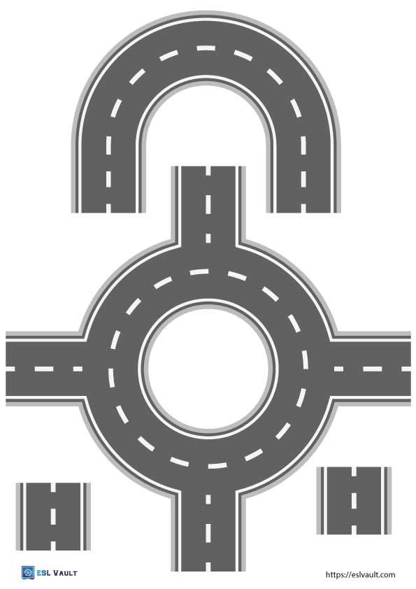 9 free printable roads pdf pages - ESL Vault