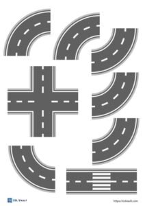 9 free printable roads pdf pages - ESL Vault