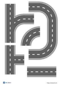 9 free printable roads pdf pages - ESL Vault