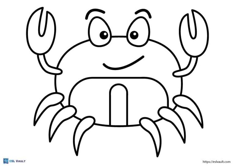 20 interesting crab coloring pages - ESL Vault