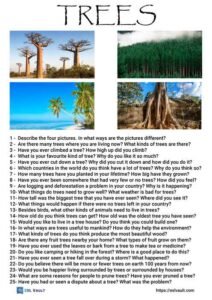 25 trees conversation questions