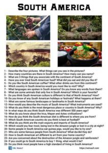 25 South America conversation questions