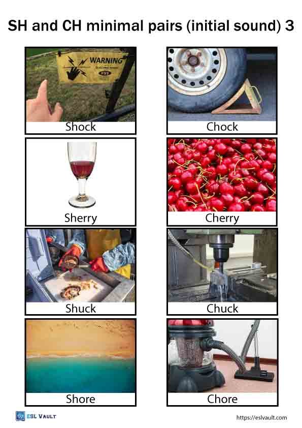 sh and ch minimal pairs 3