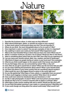 25 nature conversation questions