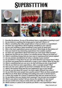 25 superstition conversation questions