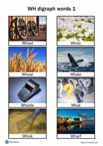 wh digraph words