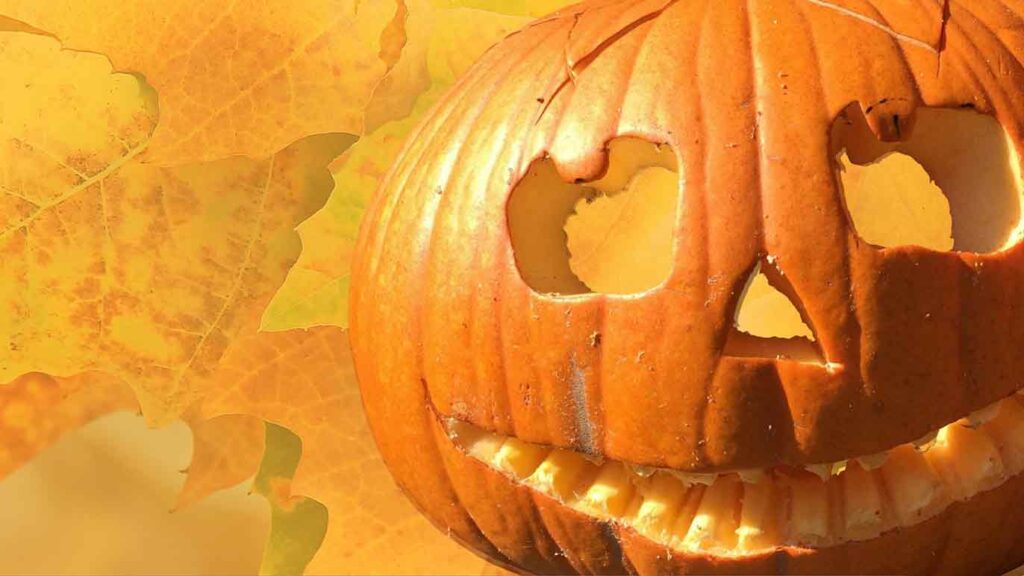 a Halloween Jack-o'-Lantern