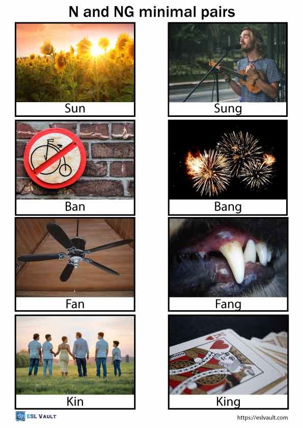 n and ng minimal pairs