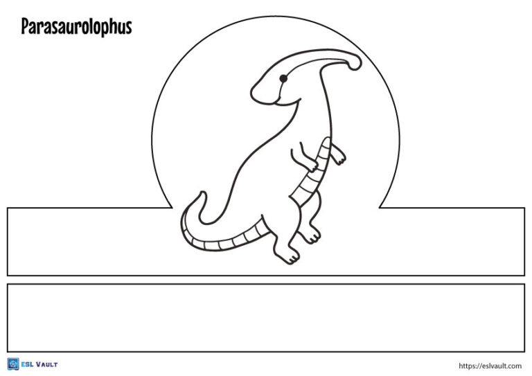 7 free printable dinosaur headband templates ESL Vault