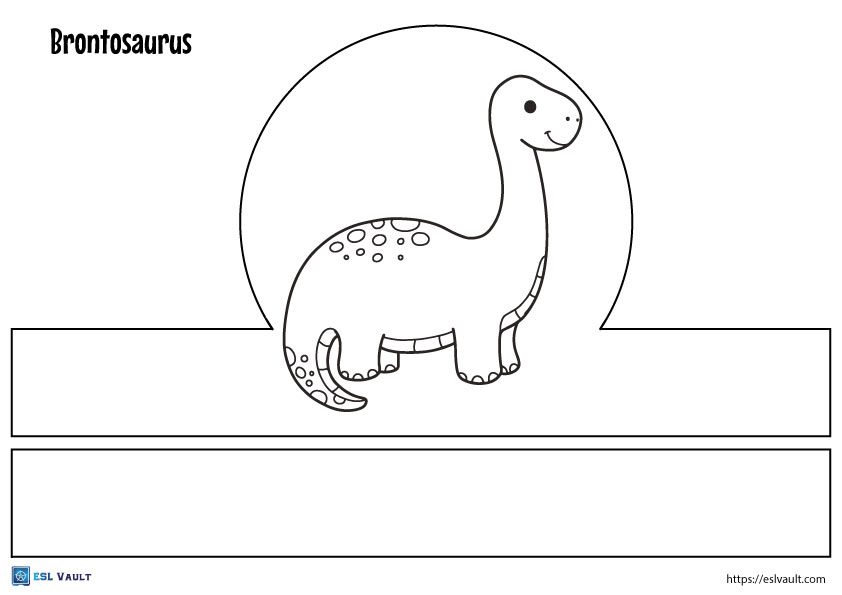 7 free printable dinosaur headband templates - ESL Vault