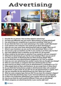 25 advertising conversation questions