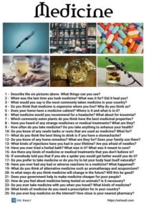25 medicine conversation questions