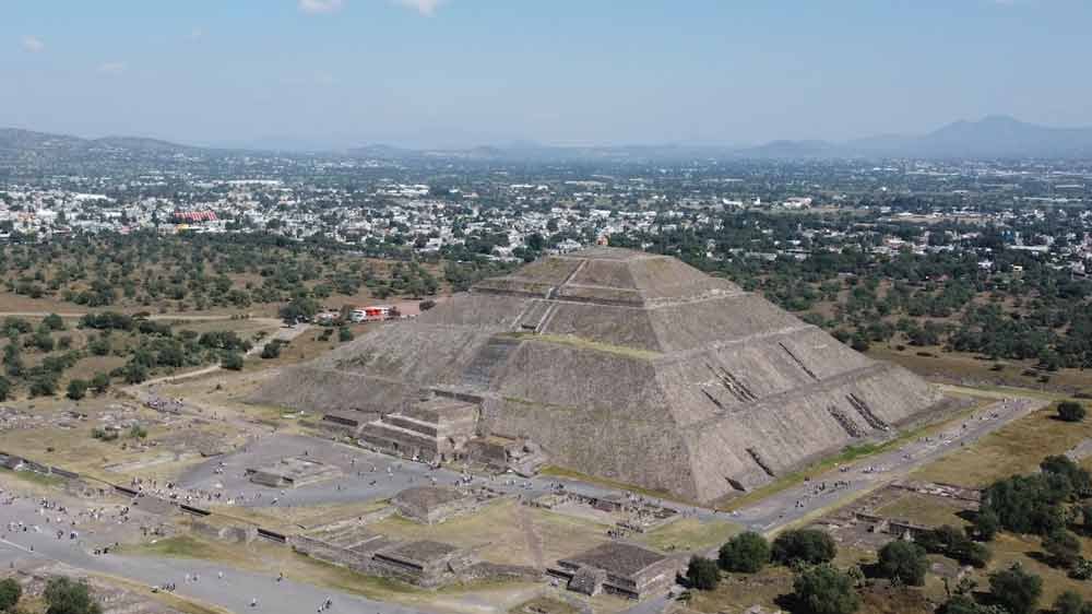 an age old pyramid in Mexico