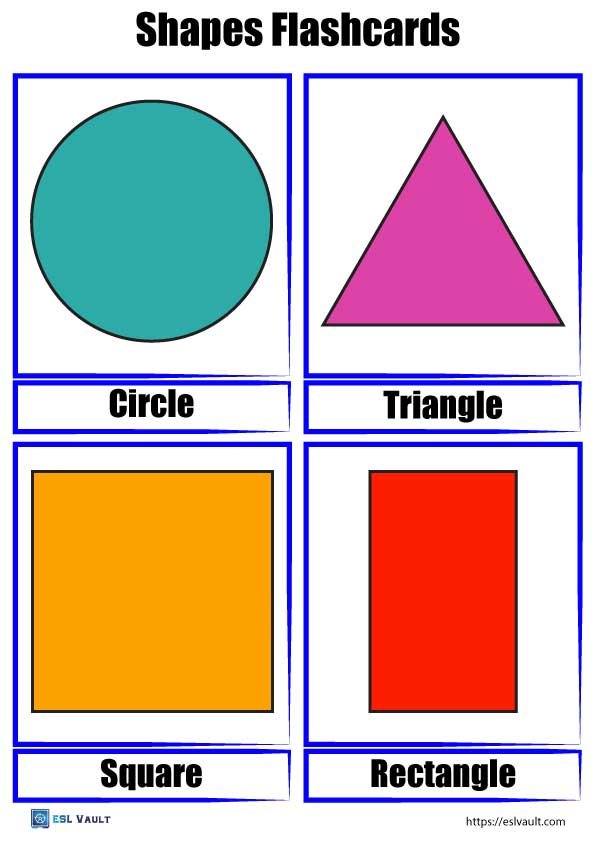 shapes flashcards