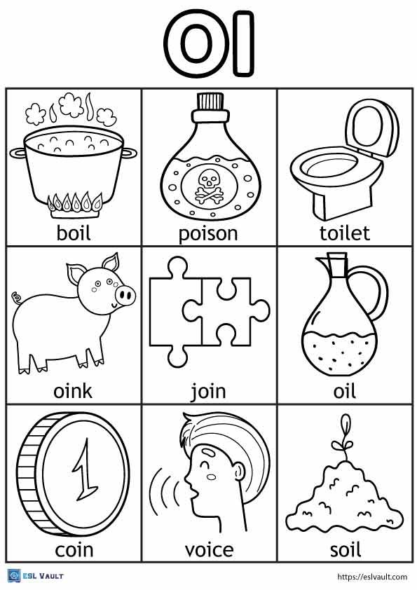 oi digraph coloring pages
