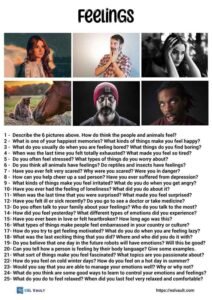 25 feelings conversation questions