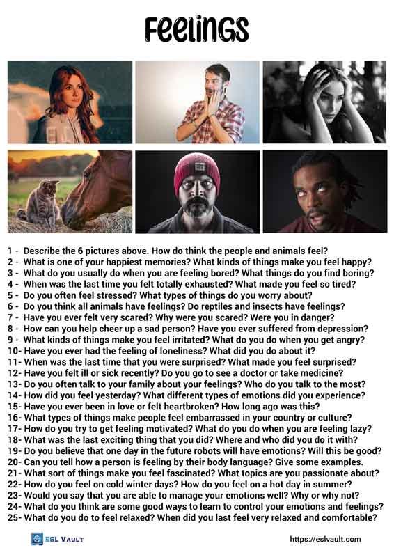 25 feelings conversation questions