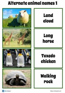 alternate animal names game 1