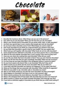 25 chocolate conversation questions