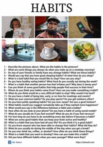 25 habits conversation questions