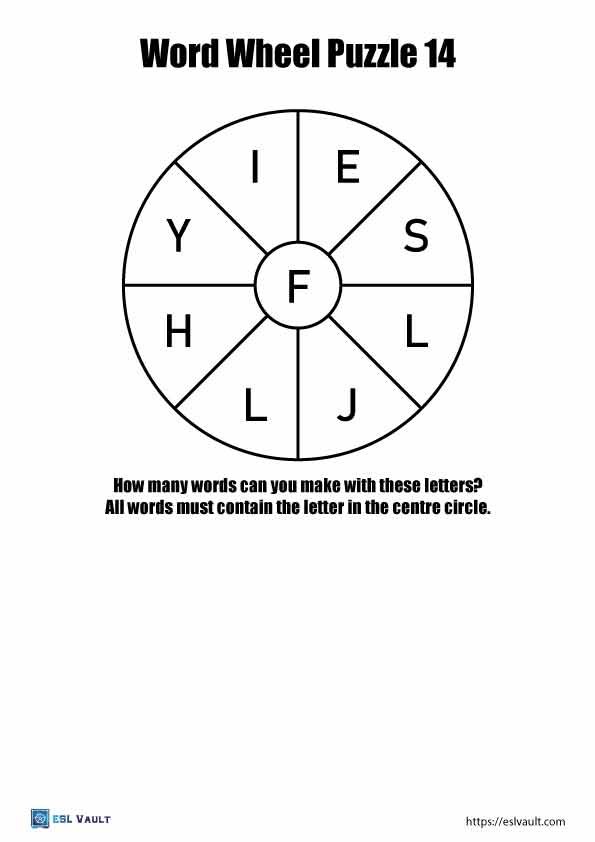 word wheel game 14