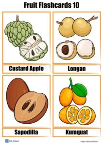 40 free fruit flashcards (PDF) - ESL Vault