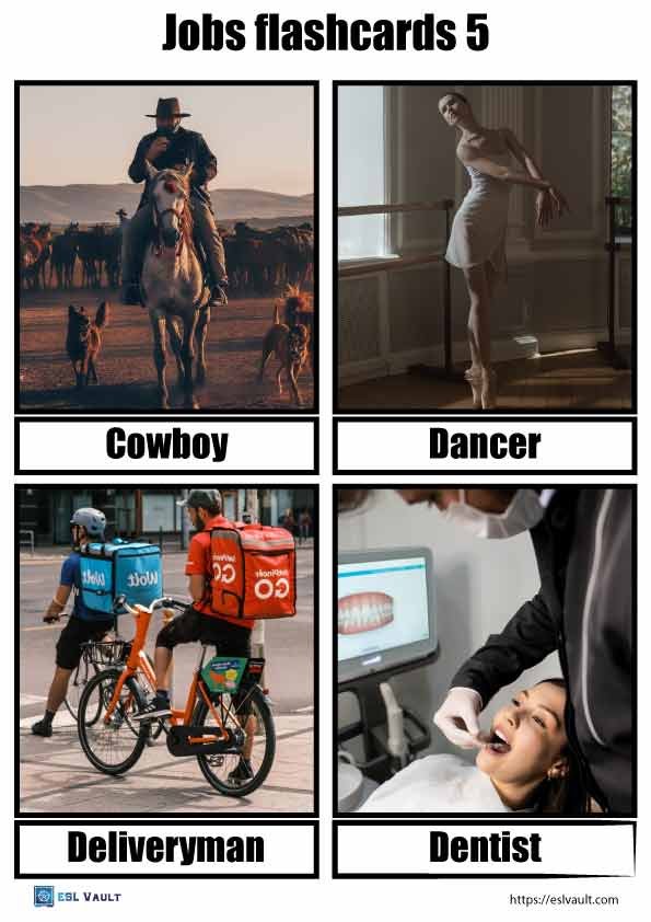 free jobs flashcards 5