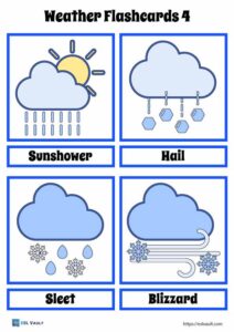 44 free weather flashcards - ESL Vault