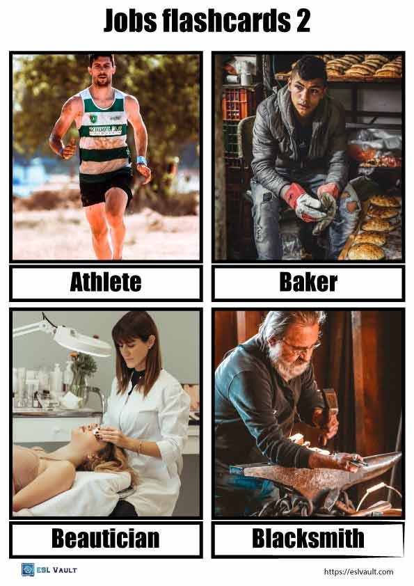 printable jobs flashcards free 2