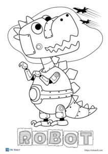 17 free robot coloring pages (PDF) - ESL Vault