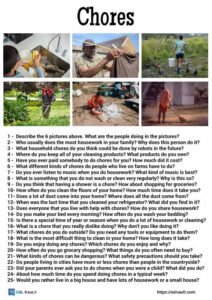 25 chores conversation questions