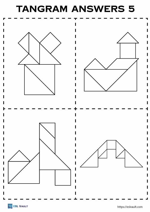 tangram puzzles solutions 5