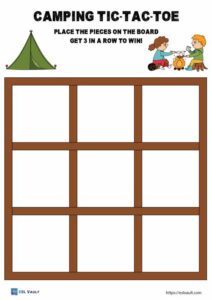 10 Free camping worksheets for kids - ESL Vault
