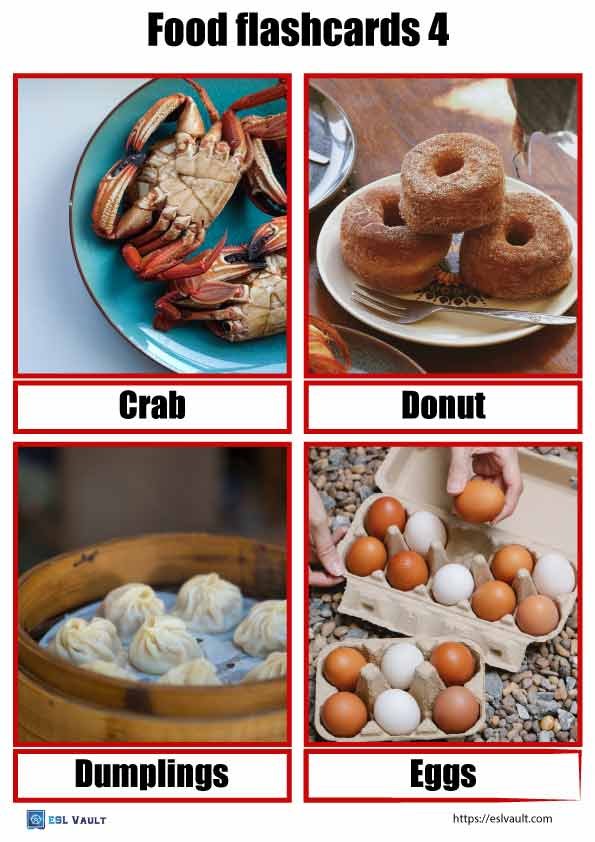 food flashcards pdf 4
